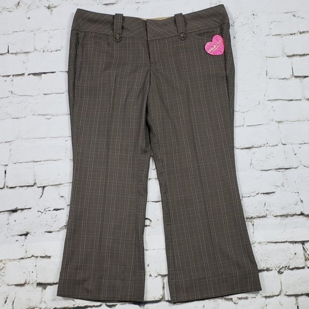 NWT HeartSoul Size 18 Plaid Wide Leg Trousers